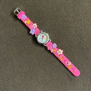Girl accessories, watches, Color pink.